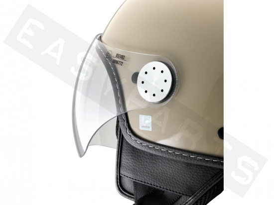 Demi Jet Helm VESPA Visor 4.0 glänzend beige (Q1)